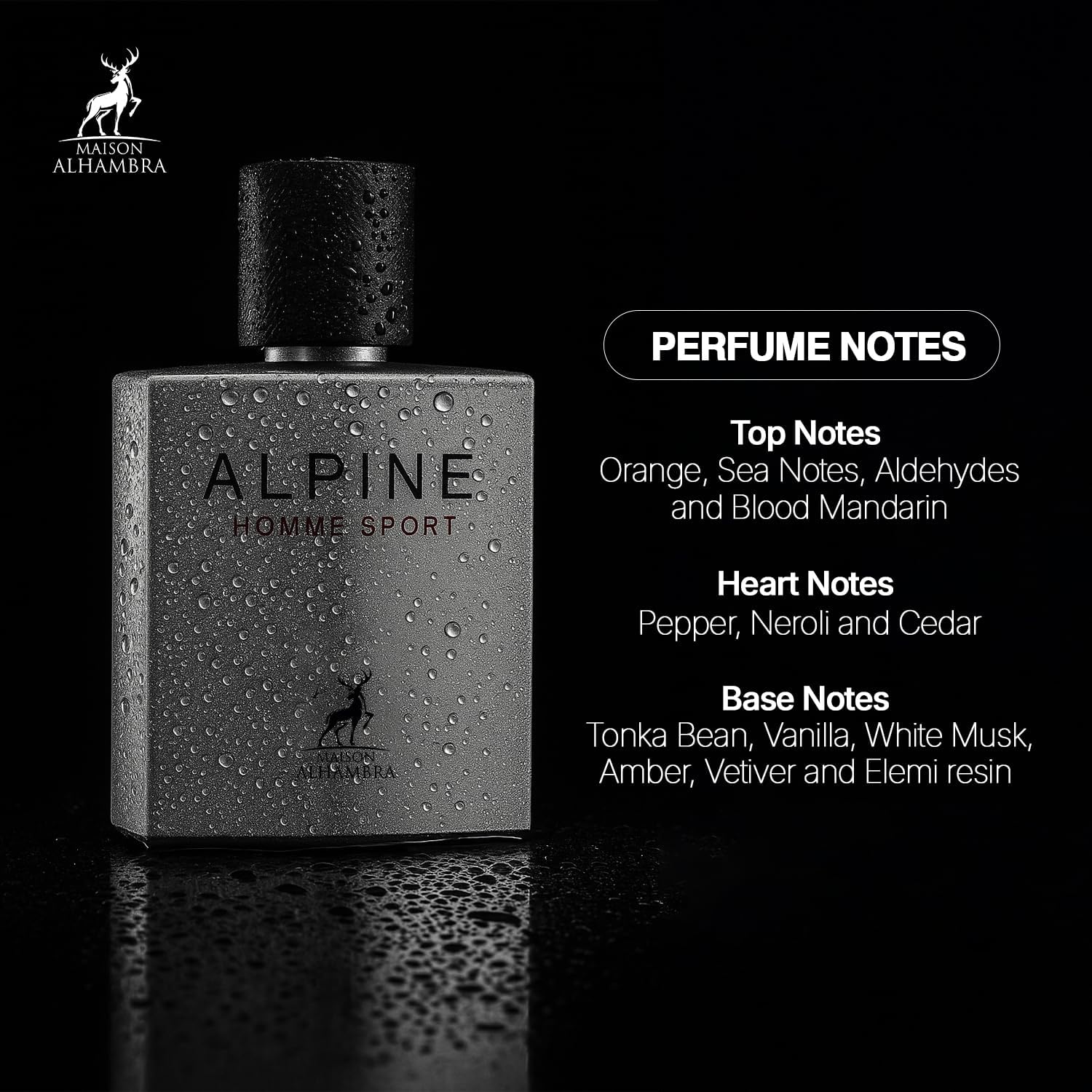Maison Alhambra Alpine Homme Sport Eau De Parfum 100ml For Men