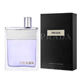 Prada Amber Pour Homme Eau De Toilette 100ml perfume bottle with sleek design, displayed against a neutral background.