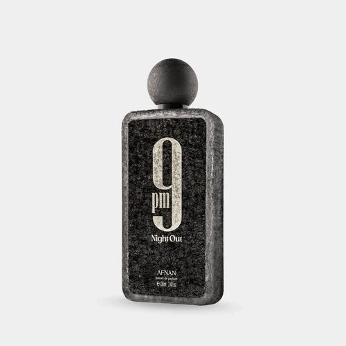 Afnan 9pm Night Out Eau De Parfum 100ml bottle, unisex fragrance with sleek black packaging and elegant design.