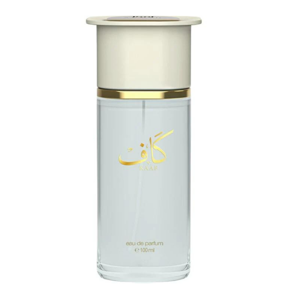 Ahmed Al Maghribi Kaaf Extrait De Parfum 100ml bottle for men and women, without box, showcasing the fragrance bottle.