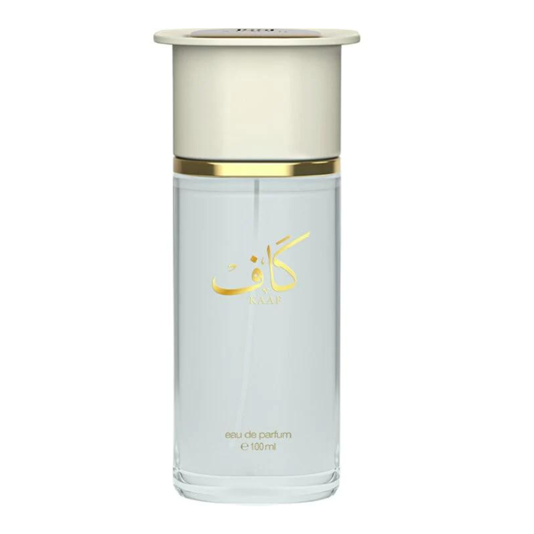 Ahmed Al Maghribi Kaaf Extrait De Parfum 100ml bottle for men and women, without box, showcasing the fragrance bottle.