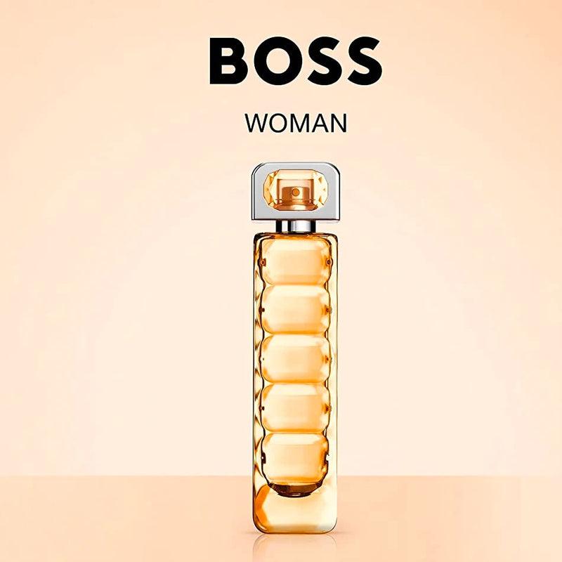 BOSS Orange Eau De Toilette for women in a 75ml bottle, featuring a sleek design and orange accents.