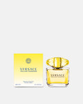 Versace Yellow Diamond Eau De Toilette bottle for women, 90ml, showcasing the elegant yellow perfume packaging and branding.