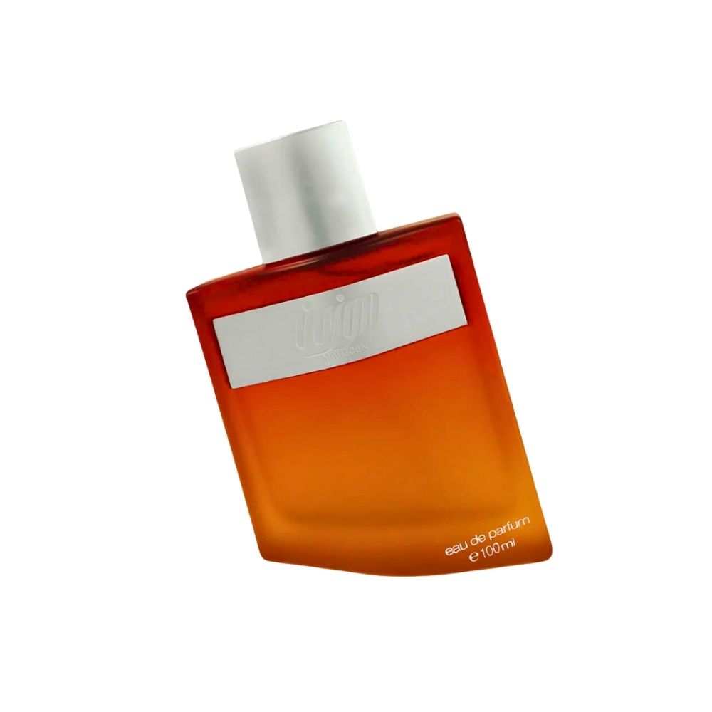Ahmed Al Maghribi Mauzoon Eau de Parfum 100ml bottle for men and women, featuring a sleek glass design with a black cap.