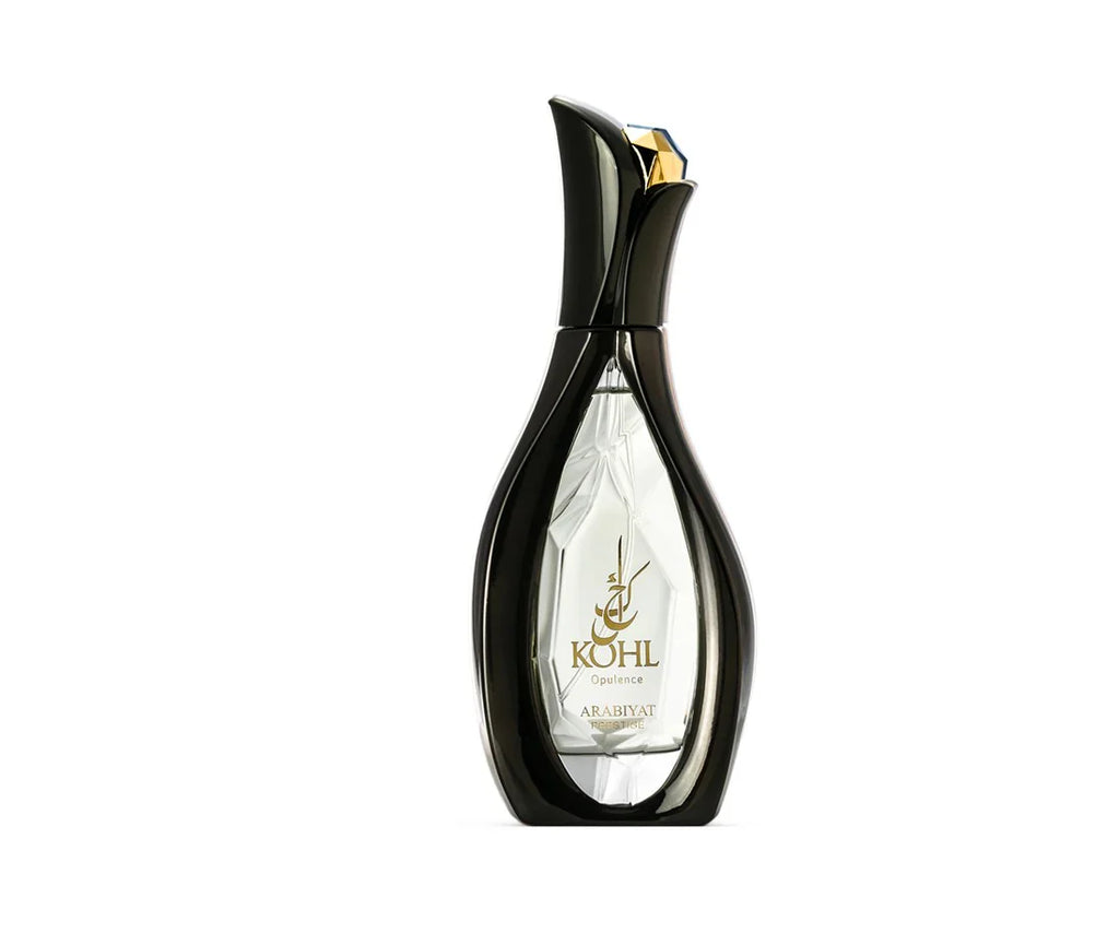 Arabiyat Prestige Kohl Opulence Eau De Parfum 100ml for men and women, featuring elegant bottle and luxurious fragrance.