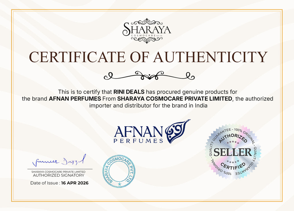 AFNAN Certificate