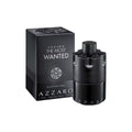 Azzaro The Most Wanted Eau De Parfum Intense 100ml bottle for men, featuring sleek black and gold design with a modern fragrance appearance.
