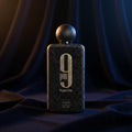 Afnan 9PM Eau De Parfum for Men 100ml tester bottle, night out scent, sleek glass design with dark liquid fragrance inside.