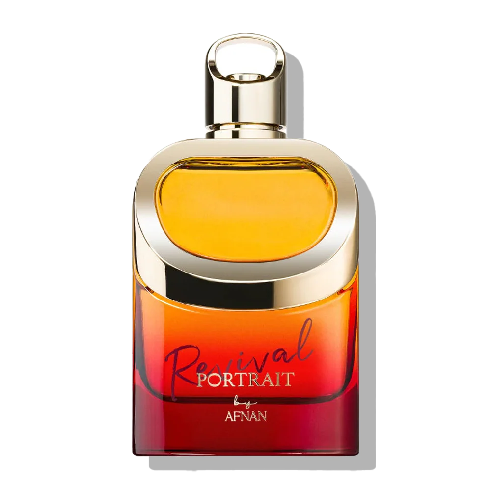 Afnan Revival Portrait Eau de Parfum 100ml bottle for men and women, elegant design and packaging visible in the image.