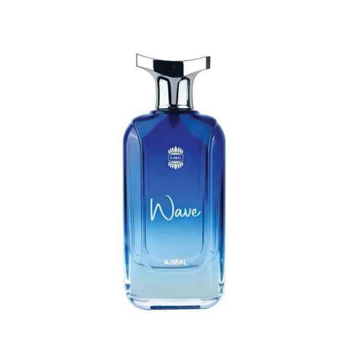 Ajmal Wave Eau De Parfum 100ml bottle for men, featuring a sleek design and modern fragrance packaging.