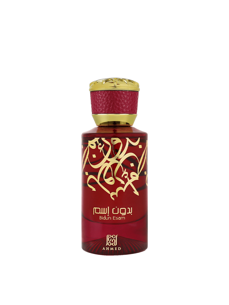 BIDUN ESAM by Ahmed Al Maghribi Eau de Parfum 50ml for men and women, elegant glass bottle with floral and citrus accents