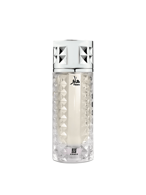 Ahmed Al Maghribi Haam Eau de Parfum 100ml bottle with elegant design, suitable for men and women.