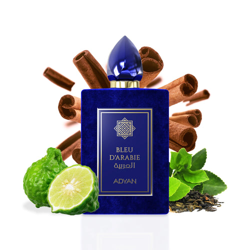 Anfar Adyan Bleu Darabie extrait de parfum bottle with blue cap and elegant design, 100ml, for men and women.