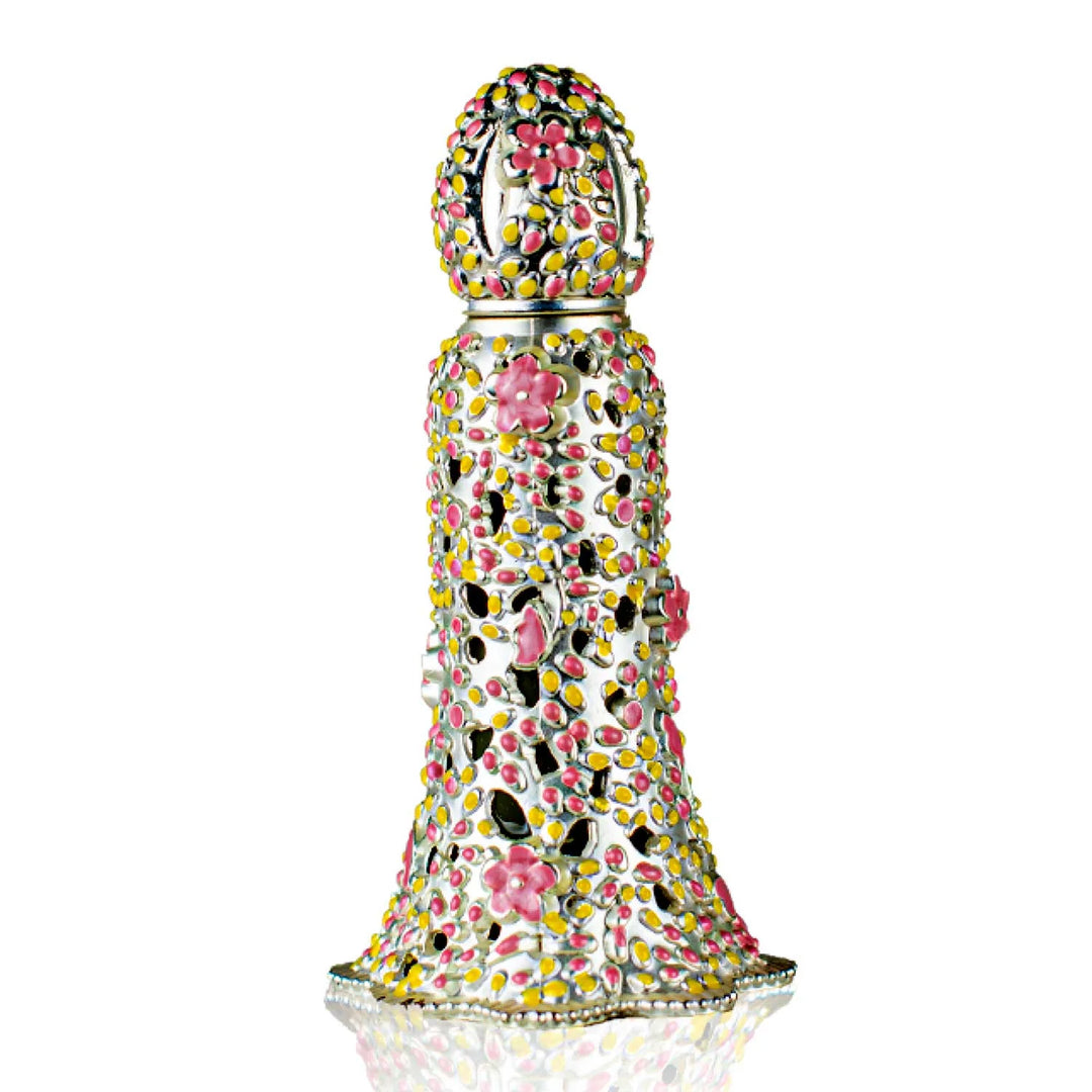Ahmed Al Maghribi Bidun Esam concentrated perfume oil 12ml for men and women in a clear glass bottle with a black cap.