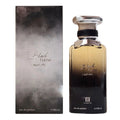 Ahmed Al Maghribi Black Fume Eau de Parfum for men in 100ml bottle, featuring a sleek black fragrance design.