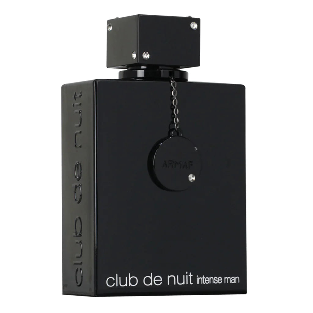 Armaf Club De Nuit Intense Eau De Parfum for men, 200ml bottle, sleek design and dark-colored cap.