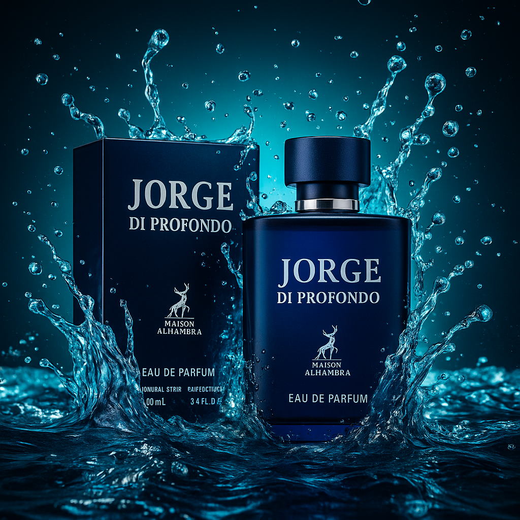 Alhambra Jorge Di Profondo 100ml perfume bottle with elegant packaging and a sleek design.