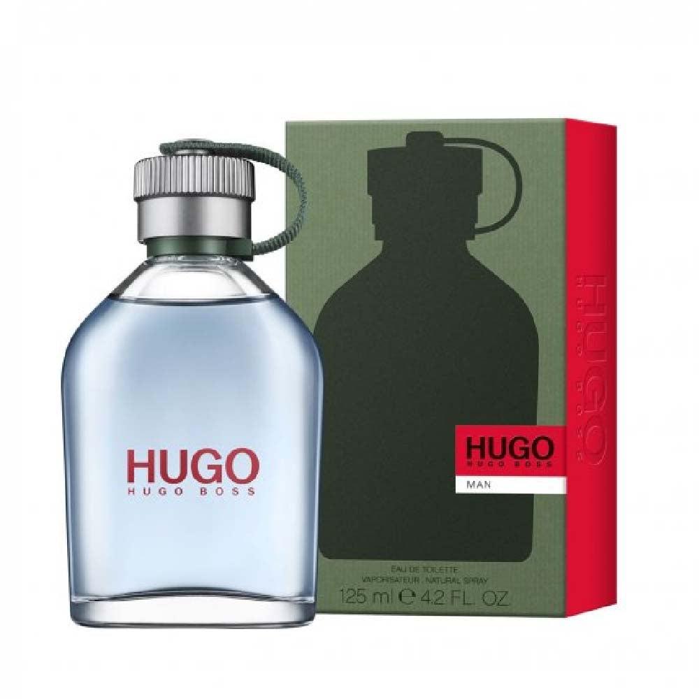 Boss HUGO Man Eau De Toilette 125ml for men, featuring the iconic bottle with sleek design and modern branding.