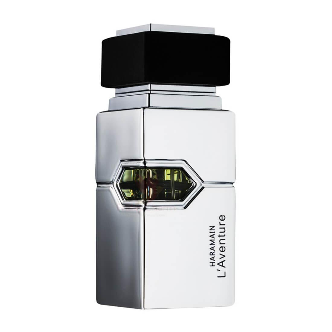 Al Haramain L'Aventure Eau de Parfum for Men, 200ml bottle with sleek design and modern branding.