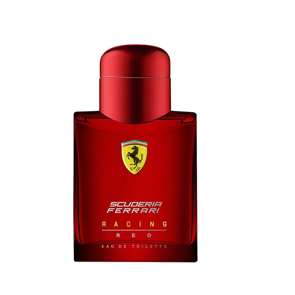 Ferrari Scuderia Ferrari Red Eau De Toilette bottle for men, 125ml, with sleek red packaging and modern branding.