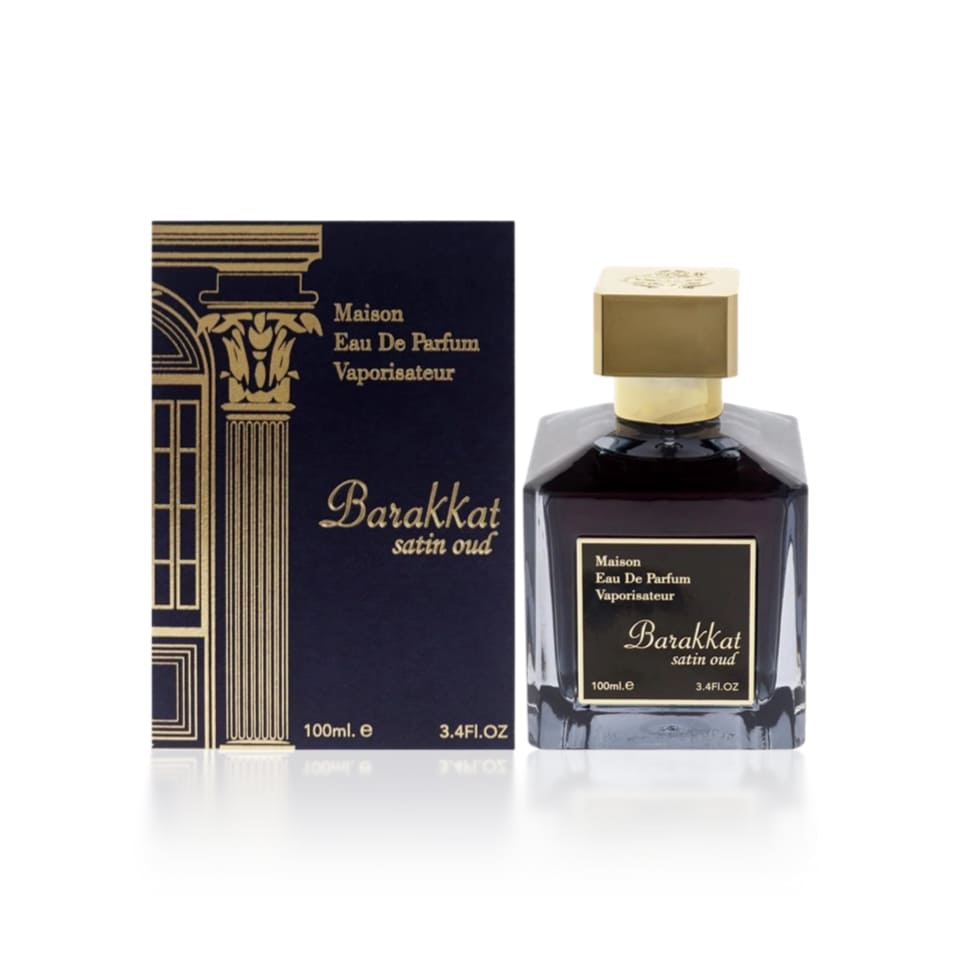 FRAGRANCE WORLD BARAKKAT SATIN OUD (B SATIN OUD)EAU DE PARFUM 100ML FOR MEN & WOMEN