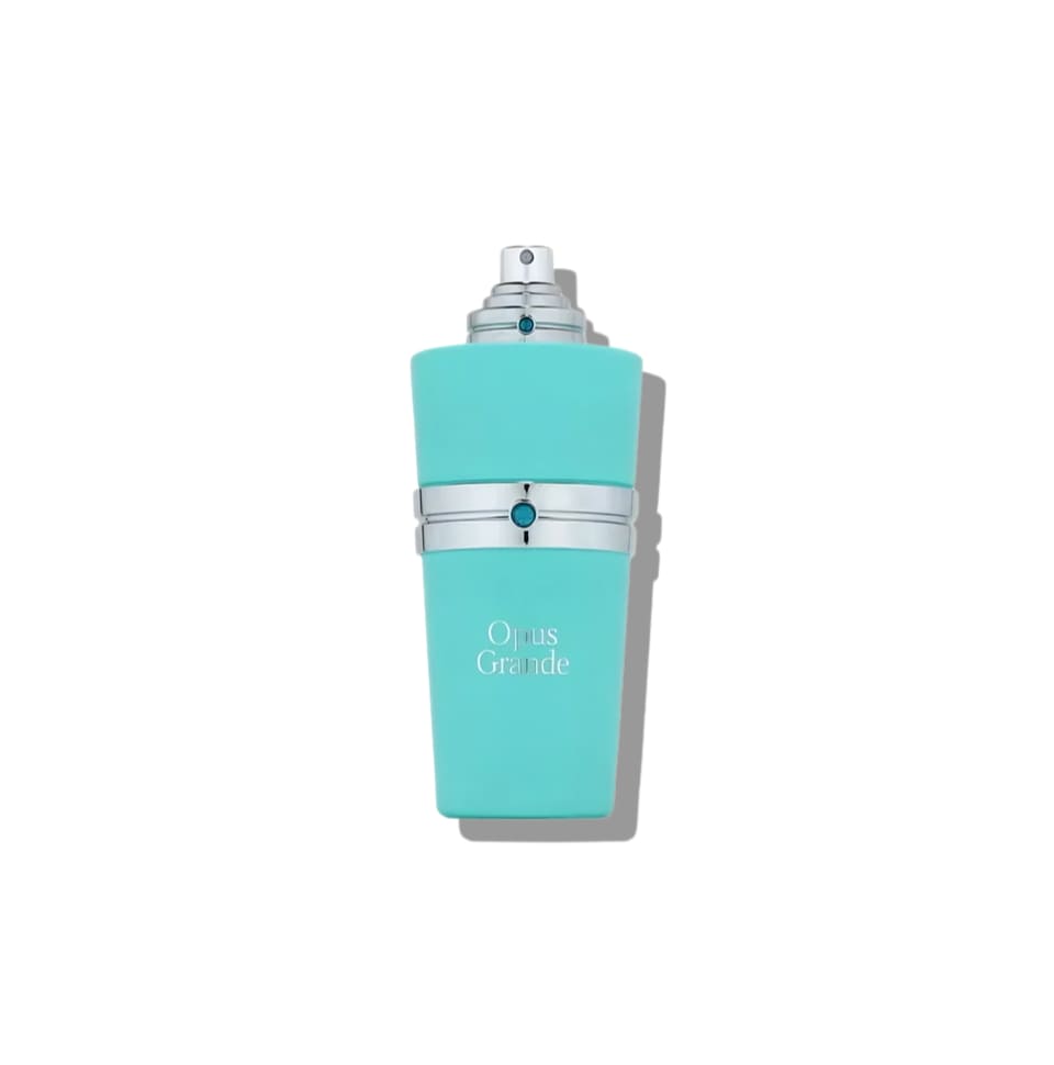 Fragrance World French Avenue Opus Grande extrait de parfum 100ml bottle for women with elegant glass design