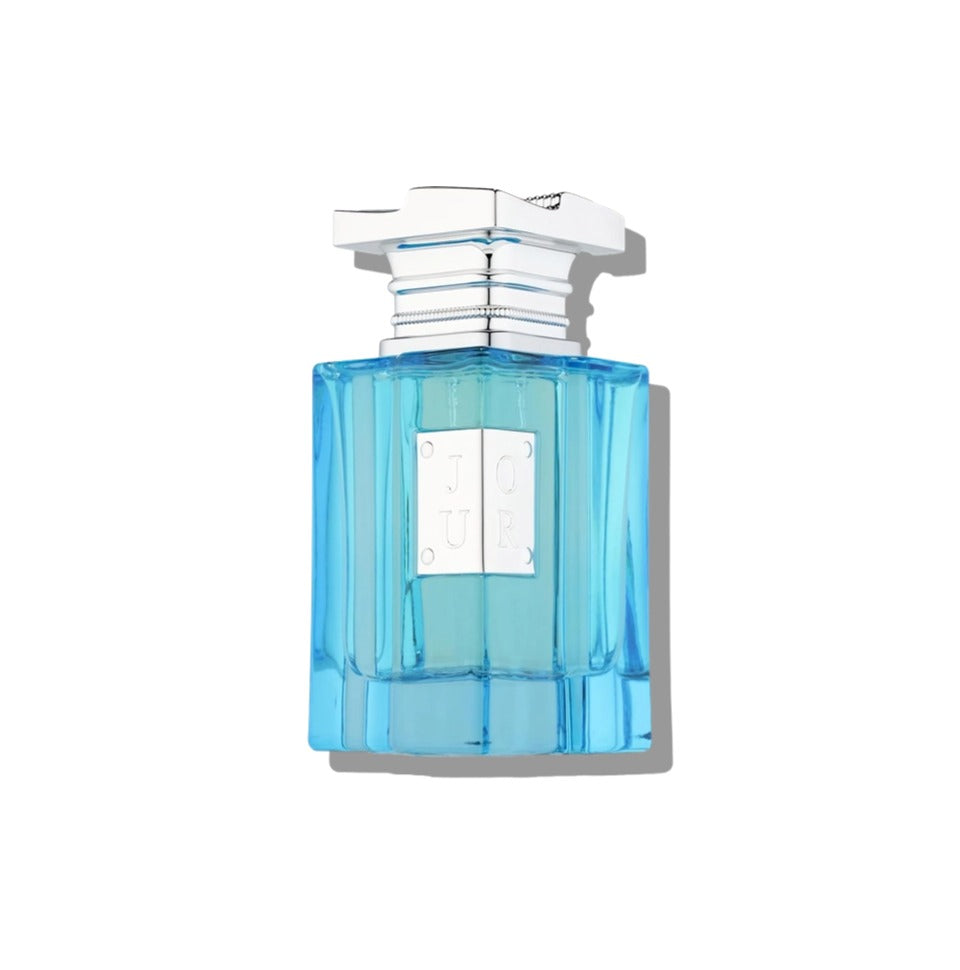 Fragrance World Jour Eau de Parfum 80ml bottle for men, sleek glass design with a modern cap, showcasing a masculine scent.