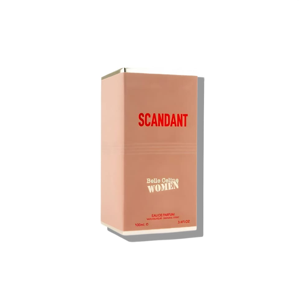 Fragrance World Scandant By Night Eau de Parfum for women, 100ml bottle with elegant floral and woody scent details.