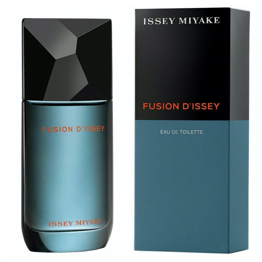 Issey Miyake Fusion d’Issey Eau De Toilette 100ml men's fragrance bottle with floral and woody notes, sleek glass design.