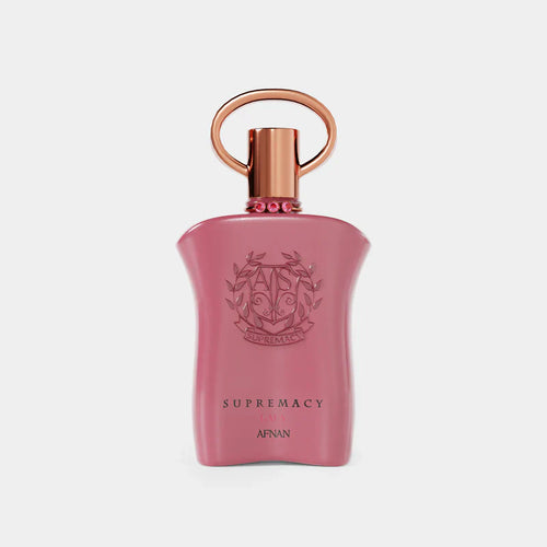 Afnan Supremacy Gala Eau De Parfum 90ml for women, elegant bottle with floral and fruity fragrance notes.