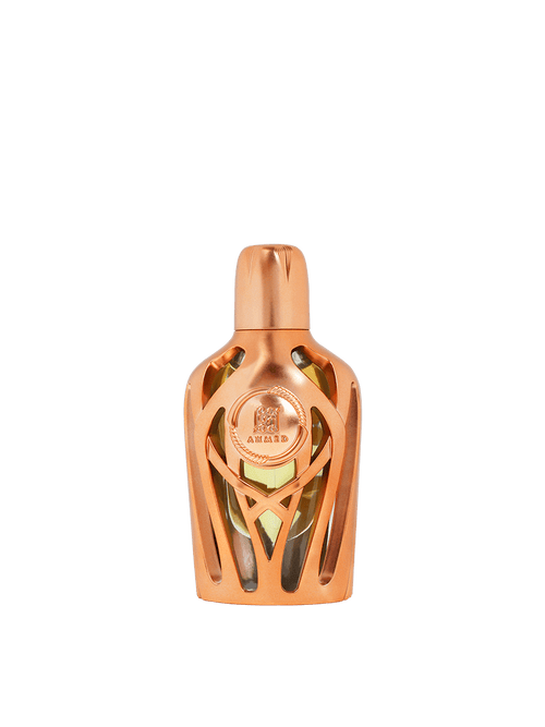 Ahmed Al Maghribi Hayyin concentrated perfume oil bottle, 15ml, for men and women, with a clear glass container and elegant label.