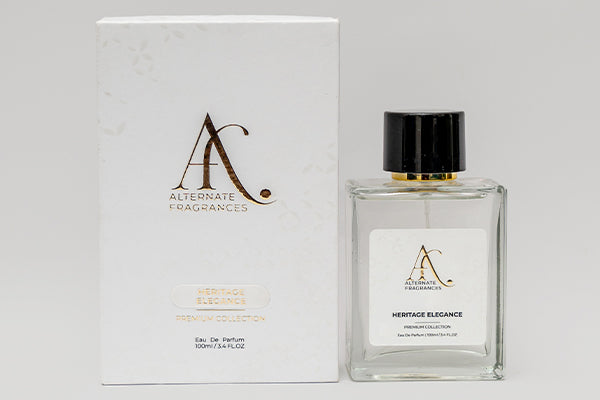 Heritage Elegance 100ml Eau de Parfum by Rini Deals in box, featuring a sleek bottle design and elegant packaging.