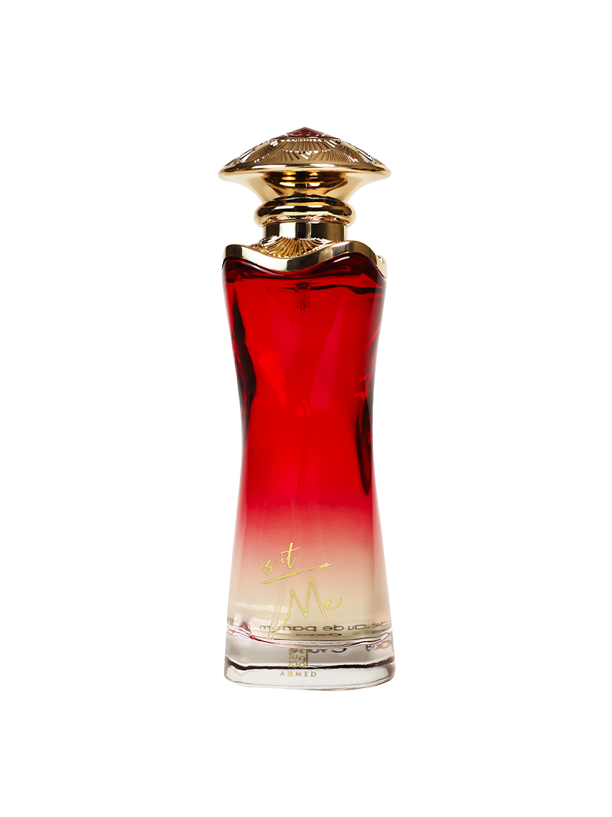 Ahmed Al Maghribi Is It Me Eau De Parfum 90ml for men and women, featuring a sleek glass bottle with a modern cap.