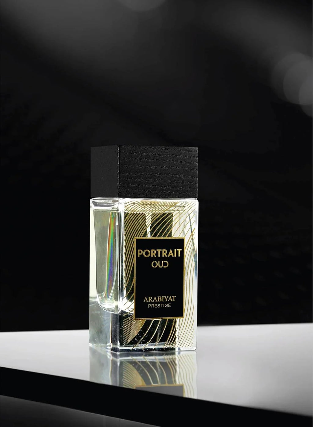Arabiyat Prestige Portrait Oud Eau De Parfum 80ml for men and women, featuring luxurious oud scent and elegant bottle design.