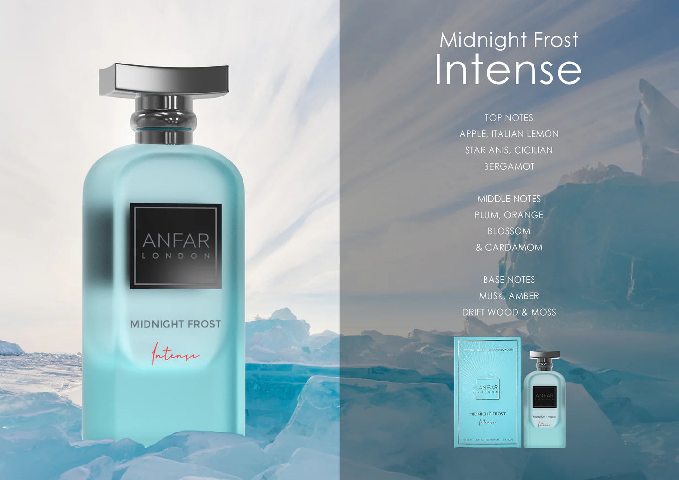Anfar Midnight Frost Intense EDP For Men & Women 100ml