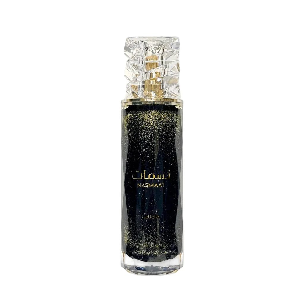 Lattafa Nasmaat Eau De Parfum for women in a 100ml bottle, featuring elegant packaging and a floral, fresh scent.