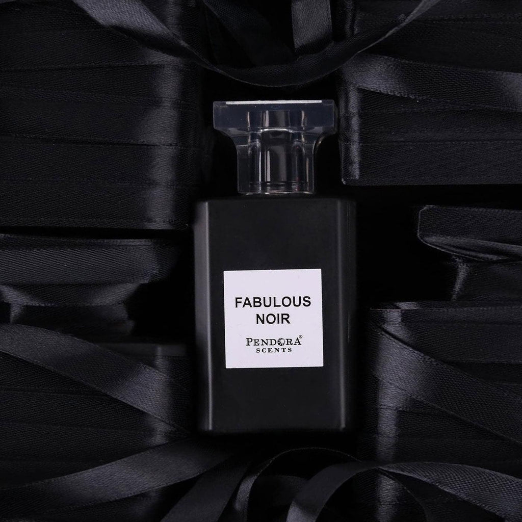 Paris Corner Pendora Scents Fabulous Noir Eau de Parfum for Men, 100ml bottle with sleek black and silver design.
