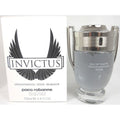 Tester Paco Rabanne Invictus Platinum Eau De Parfum 100ml bottle with silver cap and sleek design, displayed on a plain background.