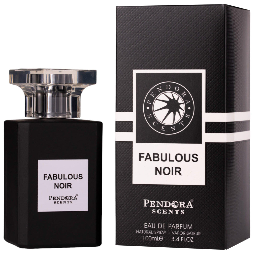 Paris Corner Pendora Scents Fabulous Noir Eau de Parfum for Men, 100ml, with black bottle and elegant packaging.