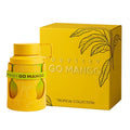 Armaf Odyssey Go Mango Eau De Parfum 100ml for men and women, featuring a vibrant mango fragrance in a sleek bottle.
