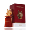 French Avenue Firestorm Eau de Parfum for men, 100ml, featuring a sleek bottle with a modern, bold fragrance design.
