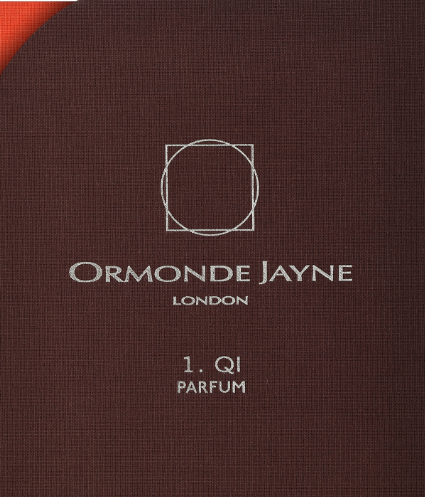 Ormonde Jayne Qi unisex parfum travel set with five 8ml bottles, showcasing elegant perfume packaging and design.