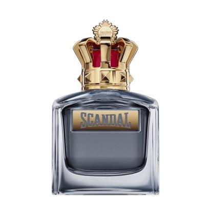 Jean Paul Gaultier Scandal Pour Homme Eau De Toilette 100ml bottle with sleek design, displayed against a neutral background.