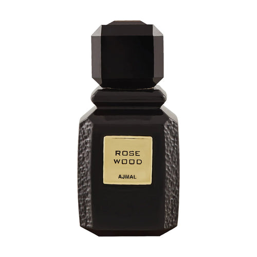 Ajmal Rose Wood Eau de Parfum 100ml bottle with elegant packaging, suitable for both men and women.