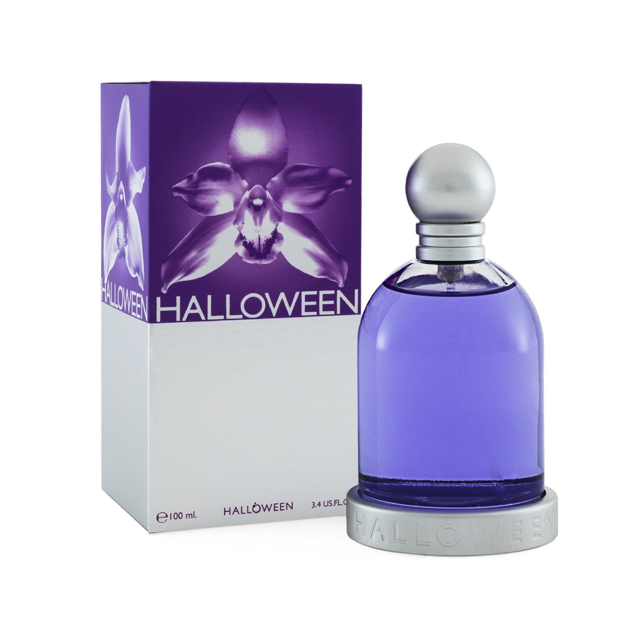 Halloween Eau de Parfum for Women by MPF, 100ml bottle with elegant black and orange Halloween-themed packaging.