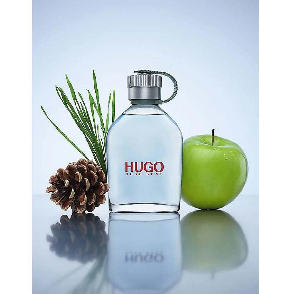 Boss HUGO Man Eau De Toilette 125ml bottle for men, featuring sleek design and recognizable branding.