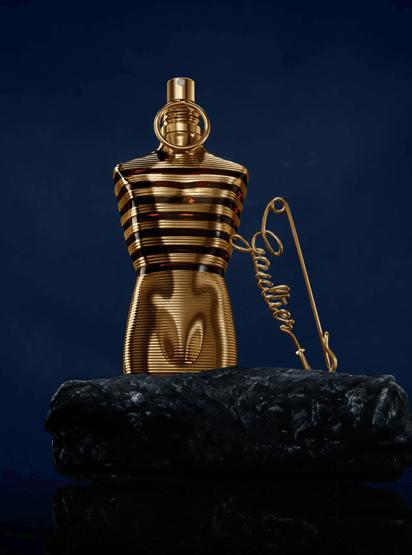 Jean Paul Gaultier Le Male Elixir Eau De Parfum 125ml for men, sleek bottle with silver cap and masculine design.