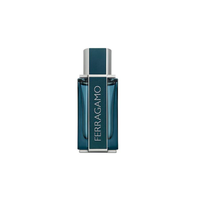 Tester Salvatore Ferragamo Intense Leather Eau de Parfum 100ml bottle, close-up of the elegant fragrance container.