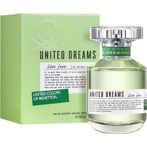 United Colors of Benetton United Dreams Live Free Eau de Toilette 80ml For Women