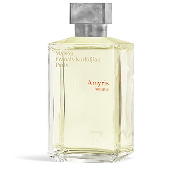 Maison Francis Kurkdjian Amyris Homme Extrait De Parfum 70ml bottle with elegant packaging, designed for men.